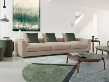 CAPETOWN - 2/ 3 seater sofa in fabric or leather by CTS SALOTTI - view 2